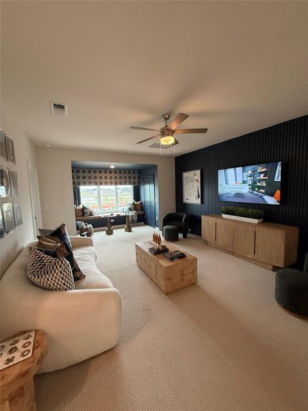 Furnished interior view inside a new home in Goodnight Ranch, Austin (Image 7). Furnished interior view inside a new home in Goodnight Ranch, Austin (Image 7).