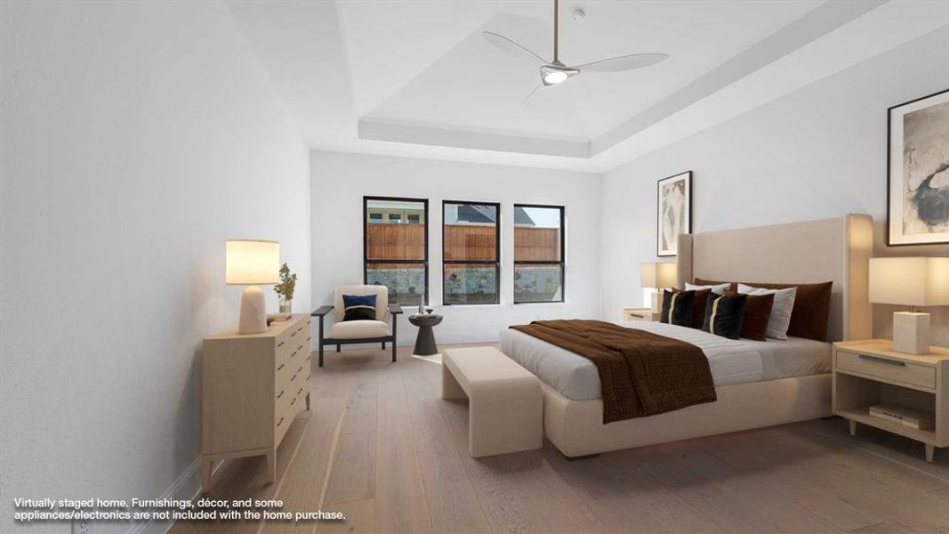 Furnished interior view inside a new home in Fields 60', Frisco (Image 7).