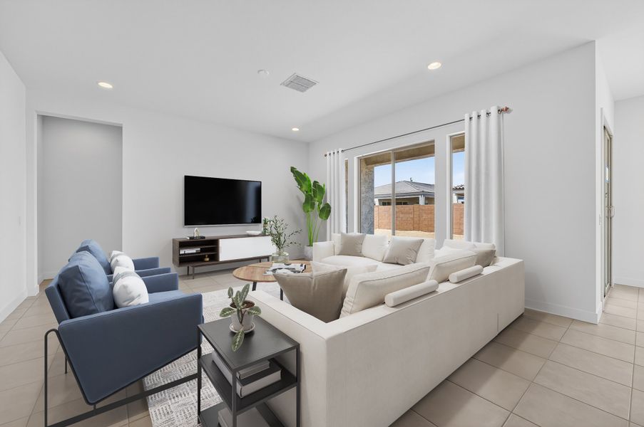 Furnished interior view inside a new home in Combs Ranch, San Tan Valley (Image 5).