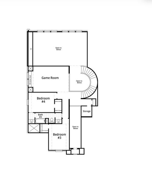 2D floor plan layout for the Telford by Highland Homes in Meraki: 70ft. lots, Forney, TX (Image 5). 2D floor plan layout for the Telford by Highland Homes in Meraki: 70ft. lots, Forney, TX (Image 5).