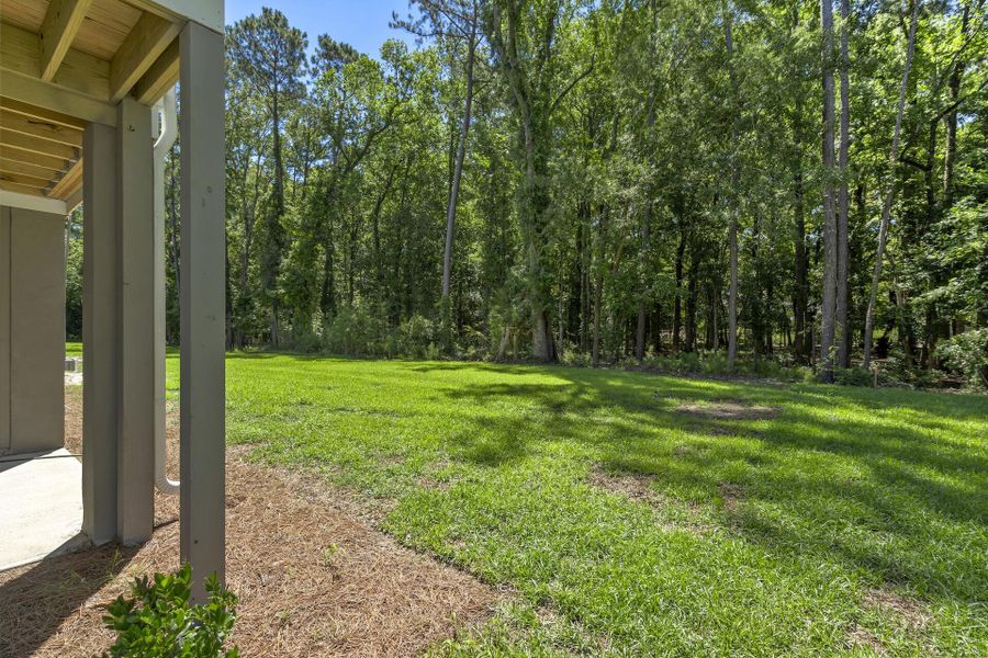 Exterior details and patio area of a home in Waterloo Estates, Johns Island (Image 22).