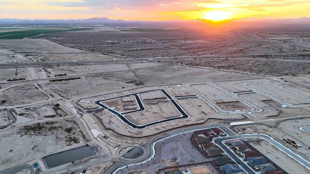 Site preparation for future homes built from the Glacier by D.R. Horton in Westpark, Buckeye (Image 15).