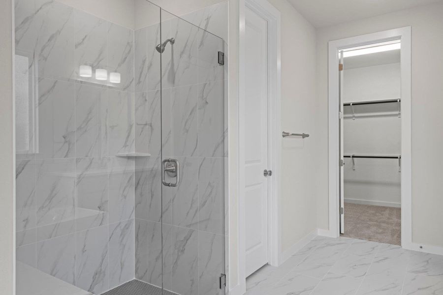Walk-in shower in Primary Bath Walk-in shower in Primary Bath