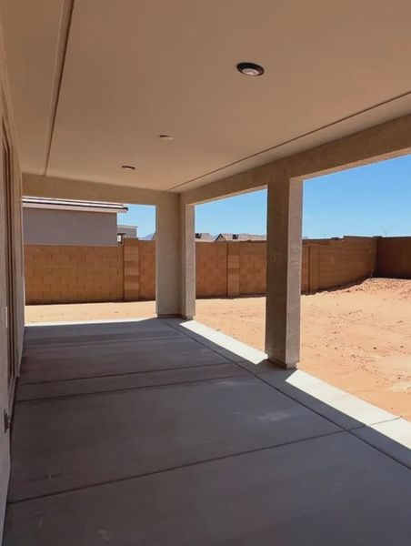Exterior details and patio area of a home in Camilo at Santana, Yuma (Image 3).