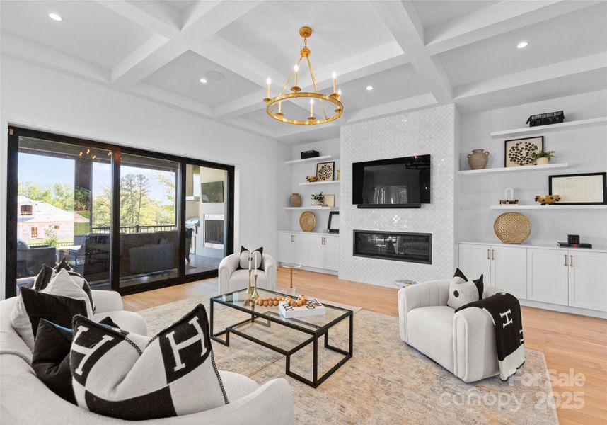 Furnished interior view inside a new home in , Weddington (Image 9).