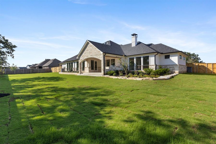 Exterior details and patio area of a home in , College Station (Image 28).