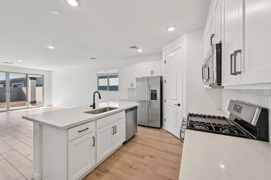 Kitchen featuring the Harmony Collection. Not actual home, finishes may vary. Kitchen featuring the Harmony Collection. Not actual home, finishes may vary.