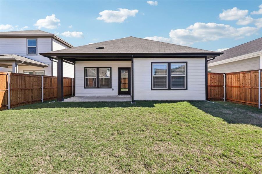 Exterior details and patio area of a home in Lakehaven - Spring Series, Farmersville (Image 24).