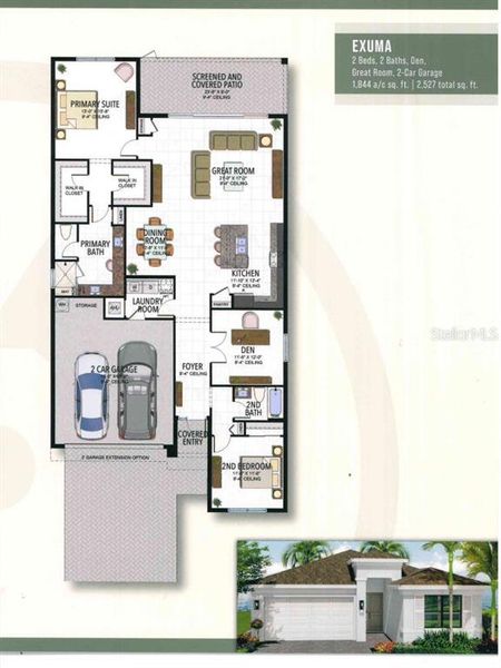 2D floor plan layout of this home in , Fort Myers, FL (Image 4).