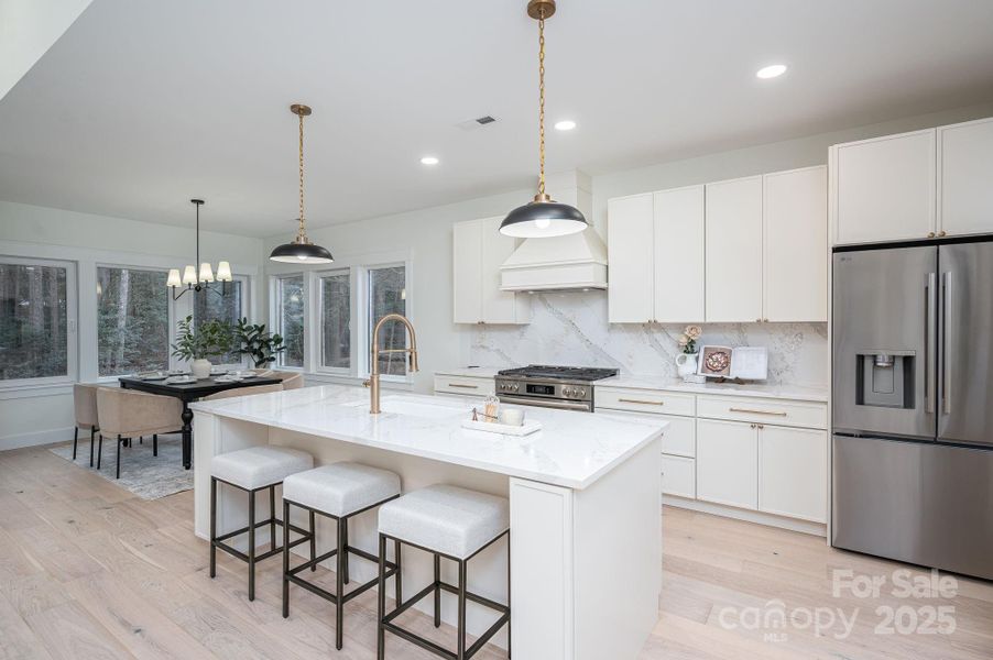 Furnished interior view inside a new home in , Hickory (Image 30).