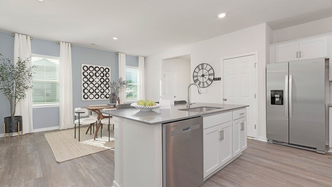 Furnished interior view inside a new home in Reedy Creek Preserve, Charlotte (Image 6).