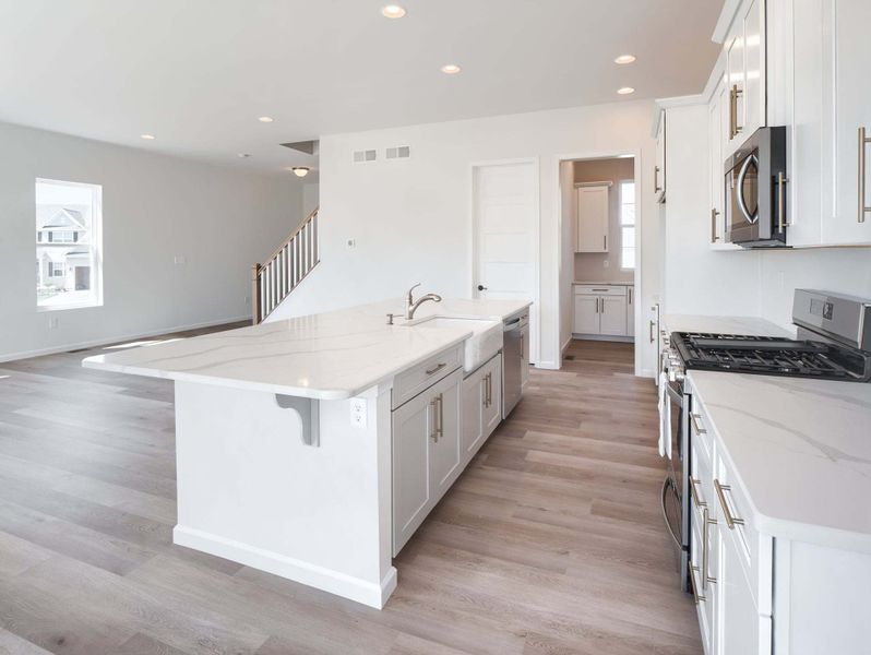 Family Room and Classic Kitchen