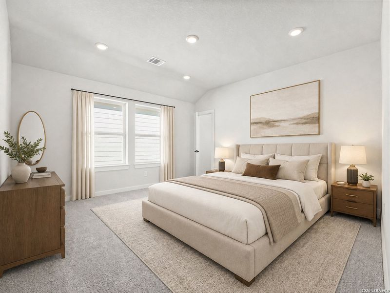 Furnished interior view inside a new home in Hunter's Ranch, San Antonio (Image 9).
