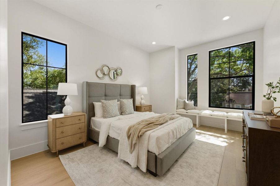 Secondary Bedroom. *Previous project by the same developer, floor plans and selections may vary.*