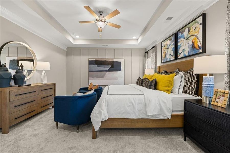 Furnished interior view inside a new home in Summerfield Place, Carrollton (Image 31). Furnished interior view inside a new home in Summerfield Place, Carrollton (Image 31).