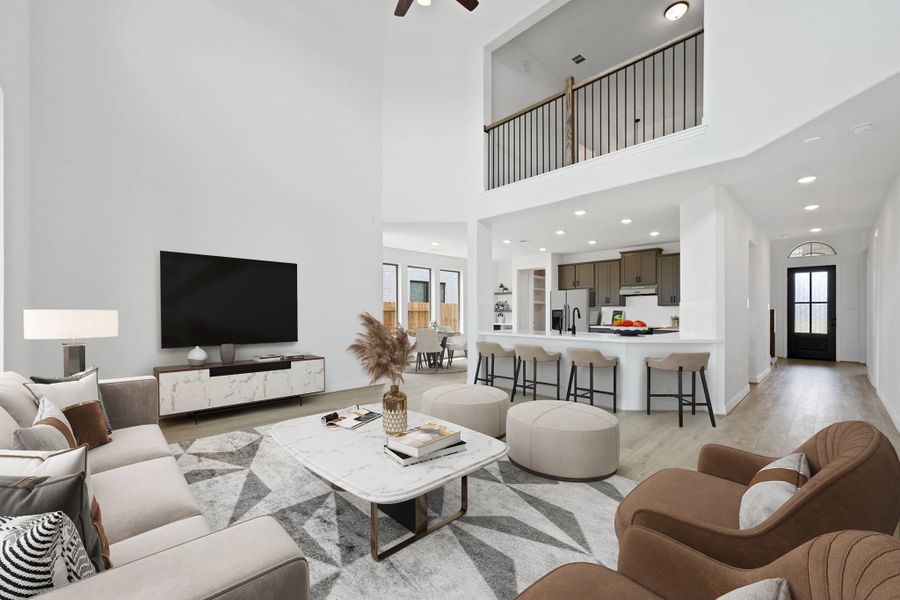 Furnished interior view inside a new home in Blue Heron Estates, Mont Belvieu (Image 7).