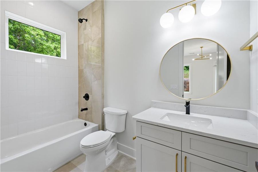 Furnished interior view inside a new home in , Monroe (Image 10).