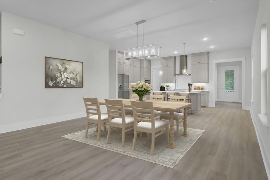 Furnished interior view inside a new home in Indigo Grove Single Family Homes, Johns Island (Image 35).