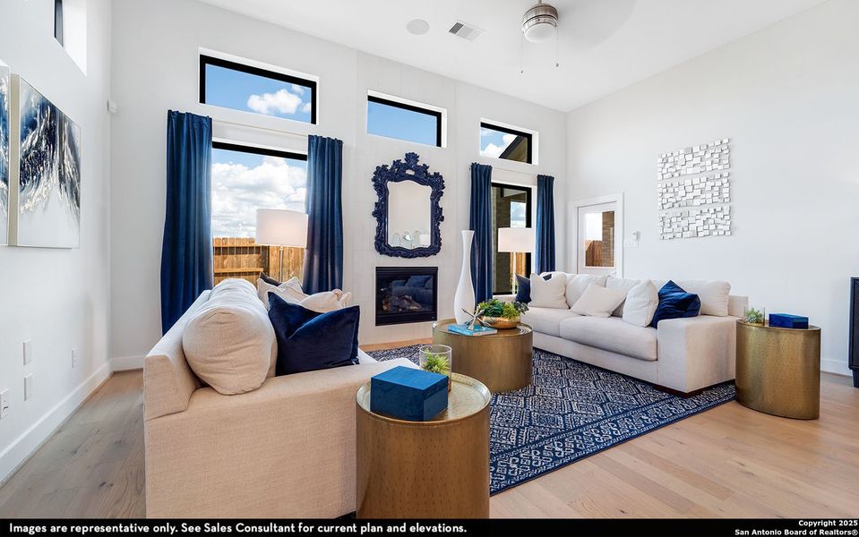 Furnished interior view inside a new home in Megan's Landing, Castroville (Image 18). Furnished interior view inside a new home in Megan's Landing, Castroville (Image 18).