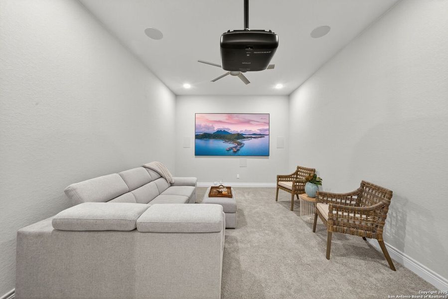 Furnished interior view inside a new home in Cibolo Canyons 60', San Antonio (Image 16).