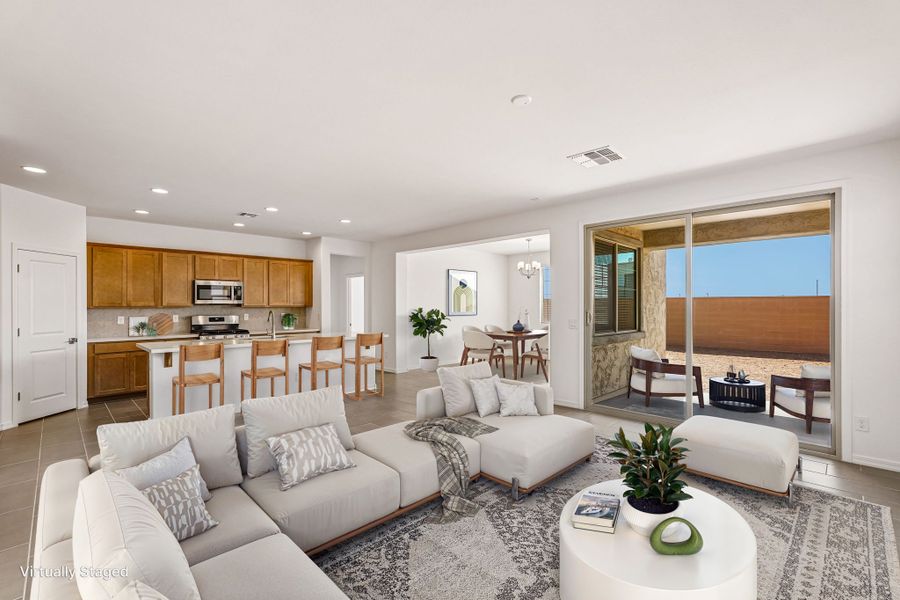Furnished interior view inside a new home in Hawes Crossing, Mesa (Image 5).