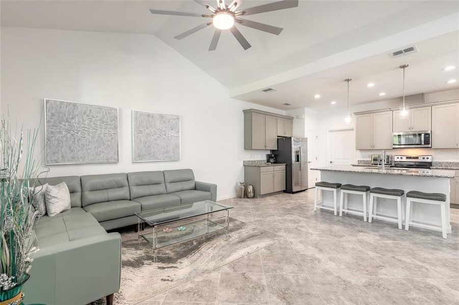 Furnished interior view inside a new home in , Daytona Beach (Image 15).
