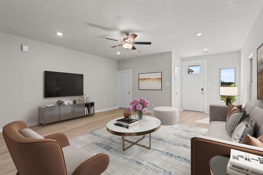 Furnished interior view inside a new home in Westridge Cove, Conroe (Image 12). Furnished interior view inside a new home in Westridge Cove, Conroe (Image 12).