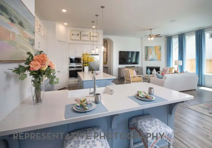 Furnished interior view inside a new home in Jordan Ranch, Fulshear (Image 9). Furnished interior view inside a new home in Jordan Ranch, Fulshear (Image 9).