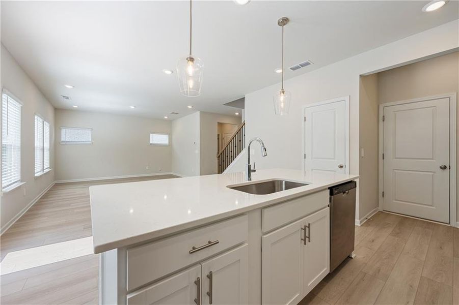 Furnished interior view inside a new home in Creekside at Oxford Park, Fairburn (Image 7).