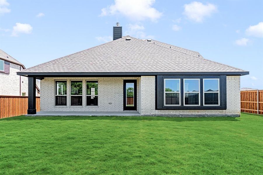Exterior details and patio area of a home in Wildcat Ridge Phase 3, Godley (Image 4). Exterior details and patio area of a home in Wildcat Ridge Phase 3, Godley (Image 4).