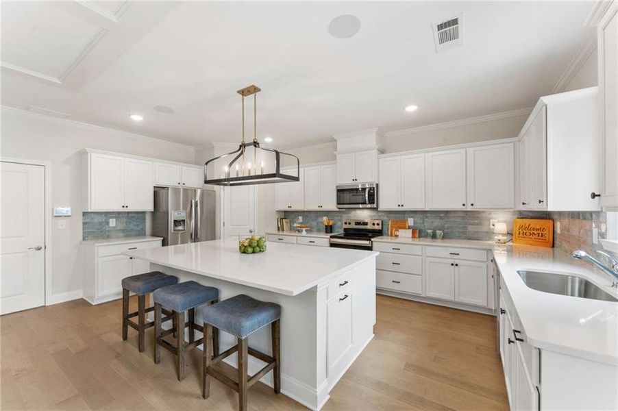 Furnished interior view inside a new home in , Buford (Image 19).
