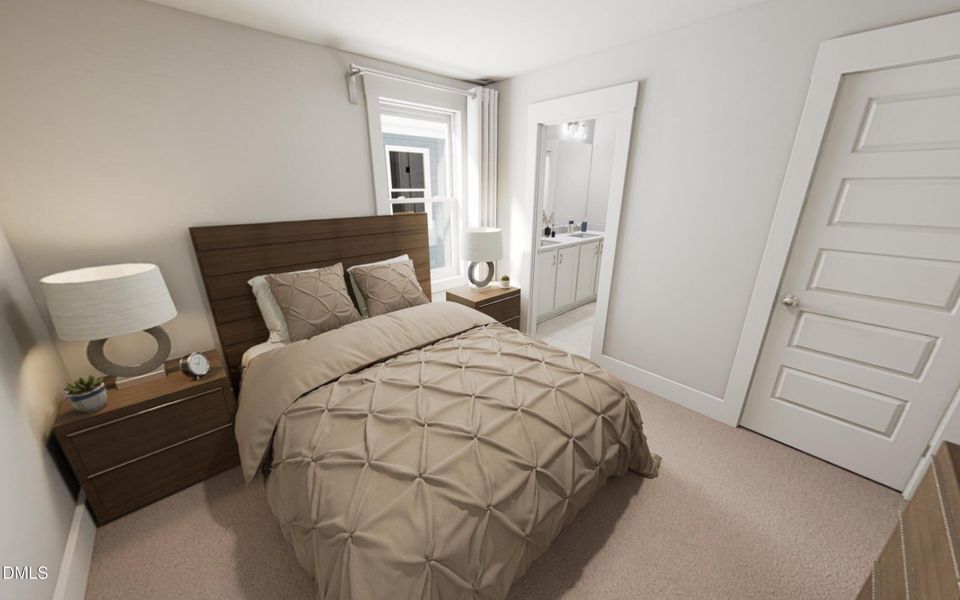 Secondary Bedroom - Classic White Button Secondary Bedroom - Classic White Button