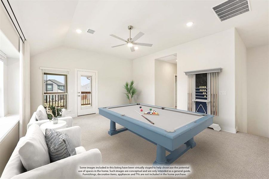 Furnished interior view inside a new home in Triple Diamond Ranch, Mansfield (Image 14).