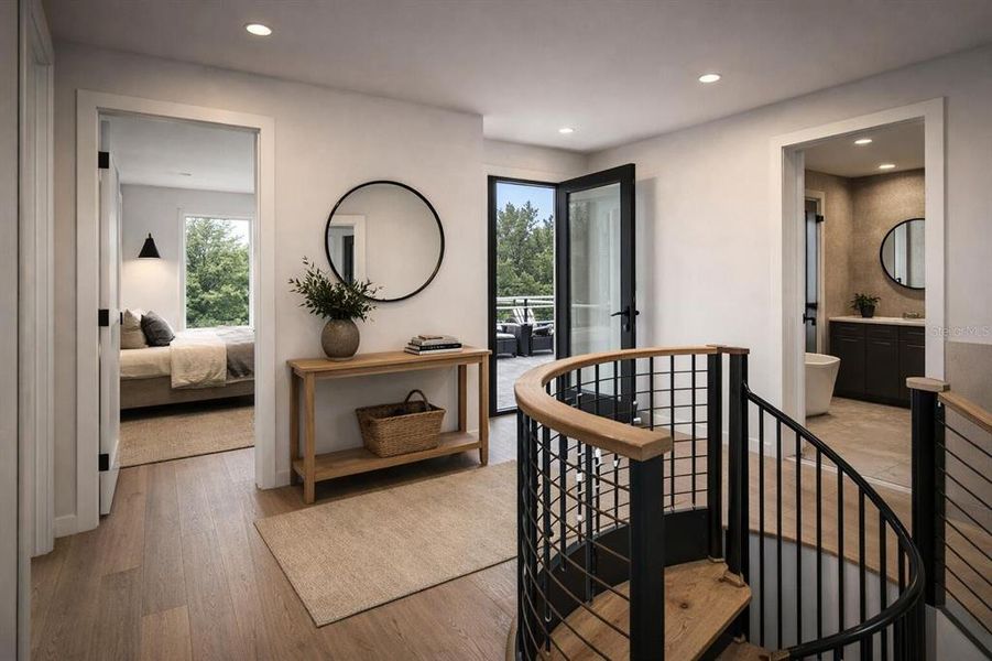 Furnished interior view inside a new home in , Georgetown (Image 14).