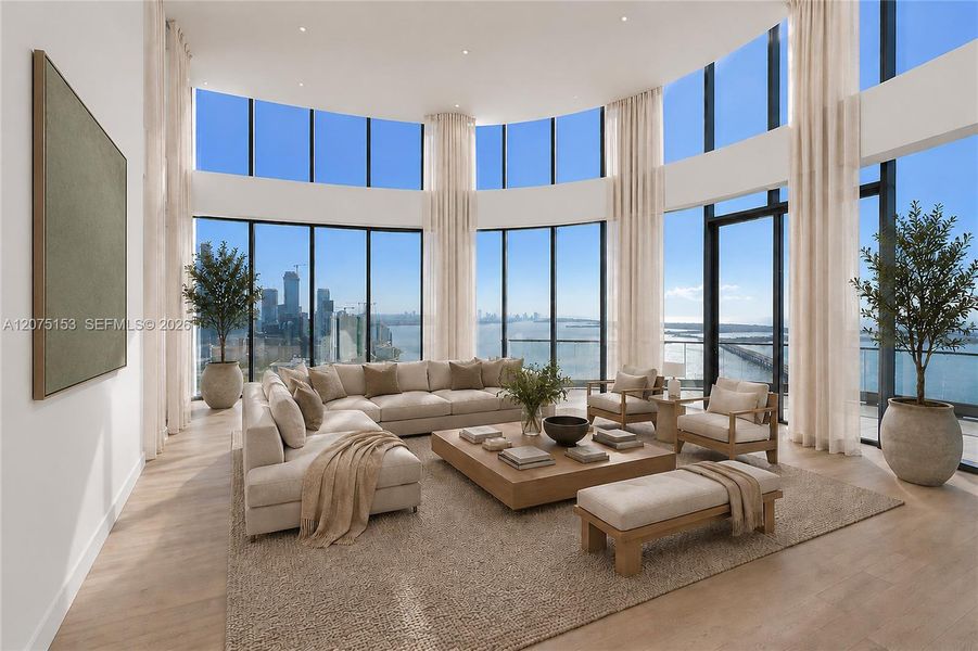 Great Room. UNA Residences Brickell. One or more photos have been virtually staged. Great Room. UNA Residences Brickell. One or more photos have been virtually staged.
