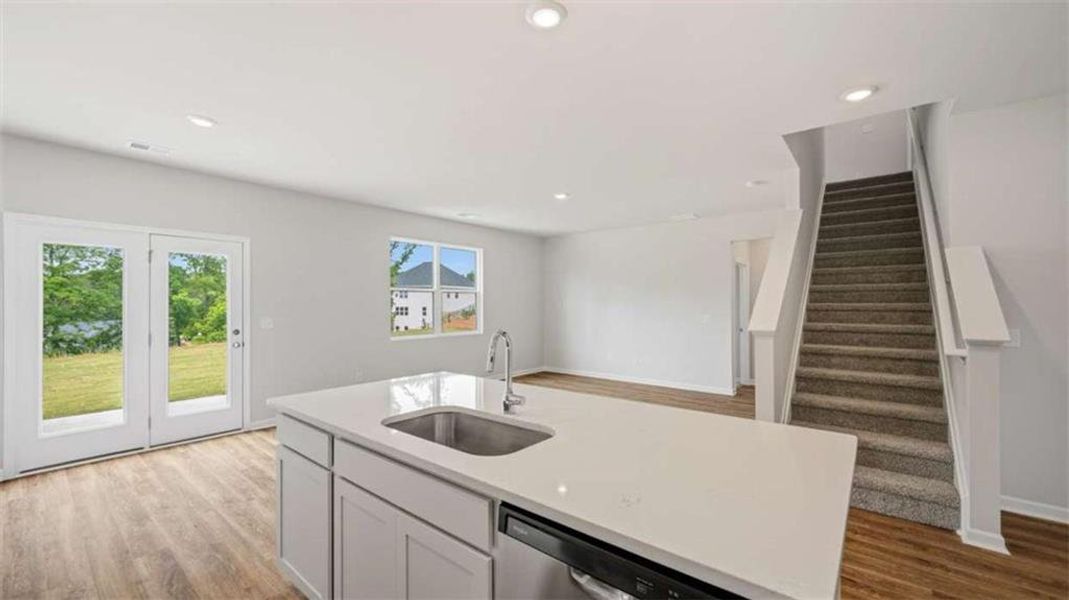Furnished interior view inside a new home in Brooks Station, Dacula (Image 7).