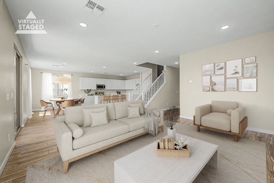 Furnished interior view inside a new home in Wildera, San Tan Valley (Image 3).