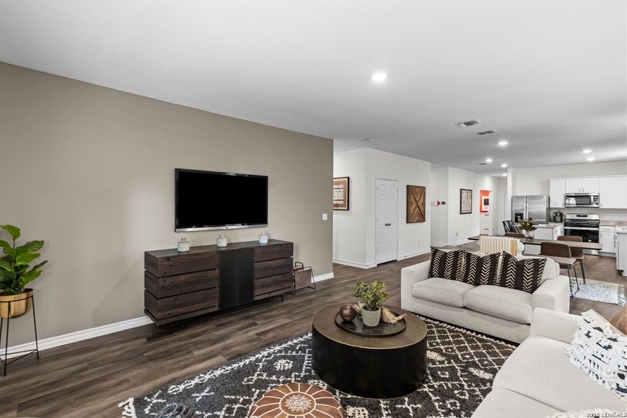Furnished interior view inside a new home in Davis Ranch, San Antonio (Image 8).