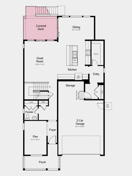 2D floor plan layout of this home in Sterling Ranch Ascent Village, Littleton, CO (Image 28).