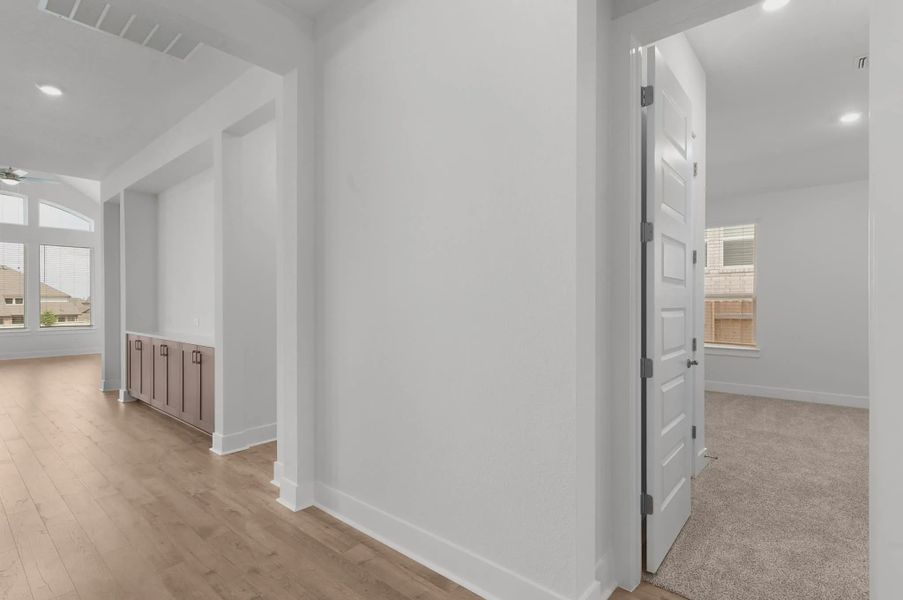 Representative unfurnished interior of a home built from the Mariah by Chesmar Homes in University Heights, McKinney (Image 23).