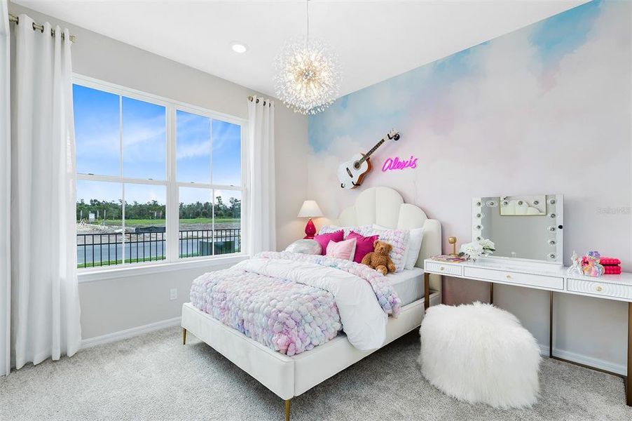 Model Home Design Only. Pictures and furnishings are for illustrative purposes only. Elevations, colors and options may vary. Furniture is for model home staging only.