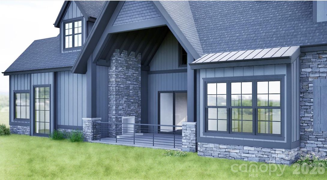 Exterior details and patio area of a home in , Weaverville (Image 3).