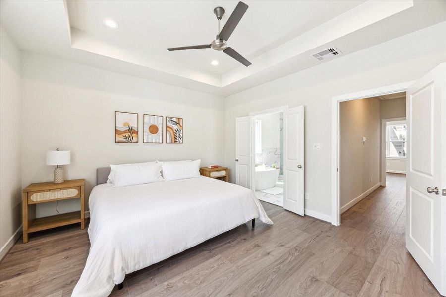 Furnished interior view inside a new home in White Oak Station, Houston (Image 27).