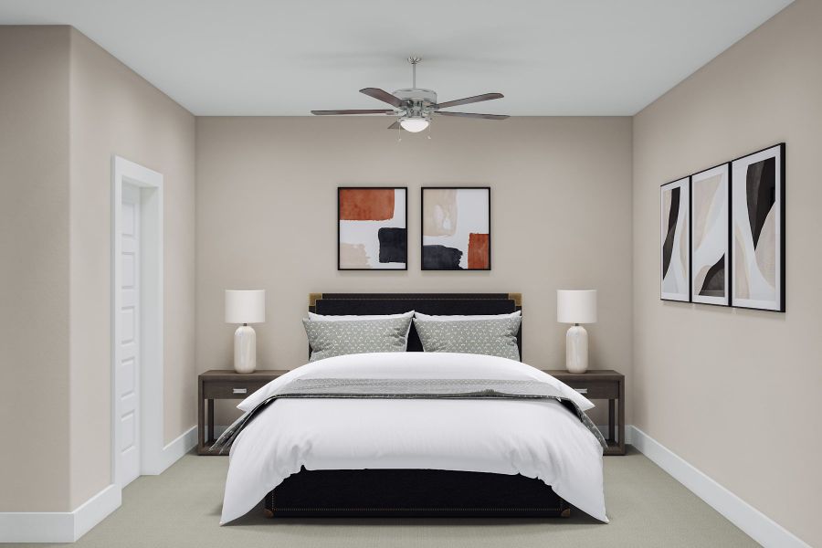 Furnished interior in a model home at Harvest Green in Richmond (Image 10).