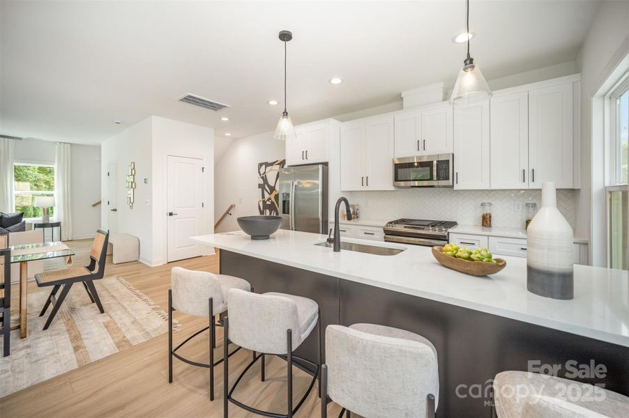 Furnished interior view inside a new home in , Charlotte (Image 4).