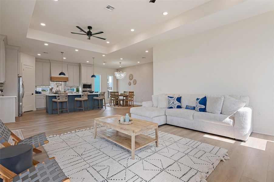 Furnished interior view inside a new home in , Crystal Beach (Image 15).
