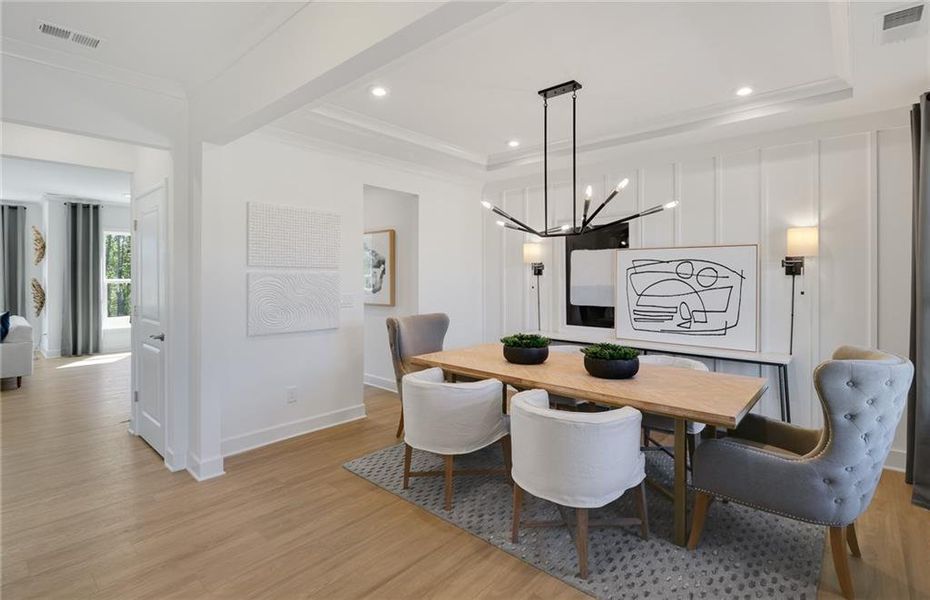Furnished interior view inside a new home in Rose Creek, Cumming (Image 13).