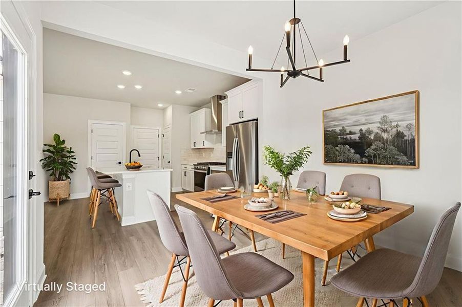 Furnished interior view inside a new home in Hemingway - Reserve Series, Cumming (Image 15).