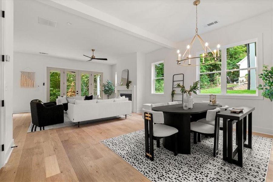 Furnished interior view inside a new home in , Atlanta (Image 19).