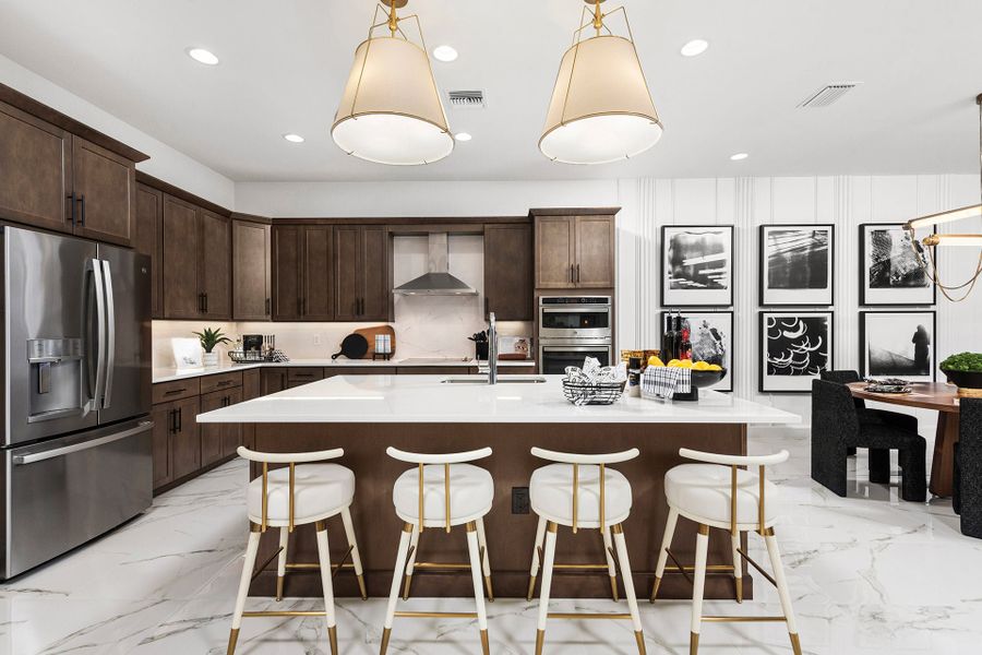 Representative furnished interior of a home built from the Barbados by GL Homes in Valencia Harbor (55+), Fort Myers (Image 7).